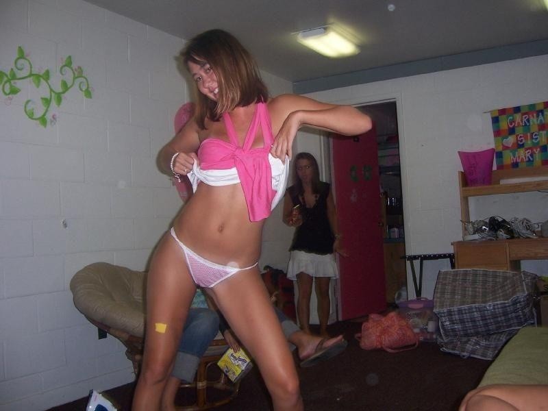 Random pics of college hotties wasted and flashing their underwear at parties #76398330