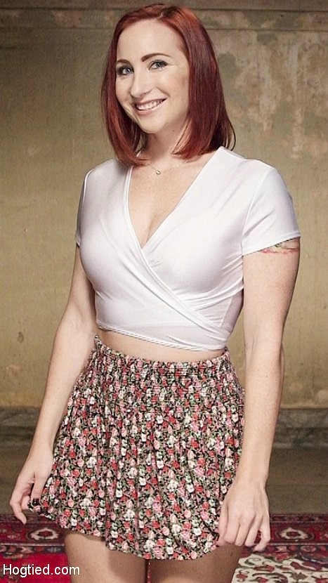 Sophia Locke redhead is bound in rope with tits and pussy toyed to orgasm #70874273