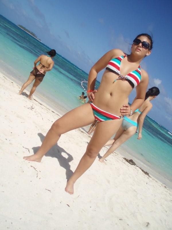 Gorgeous amateur Latina teen girlfriends posing in homemade pix #77969429