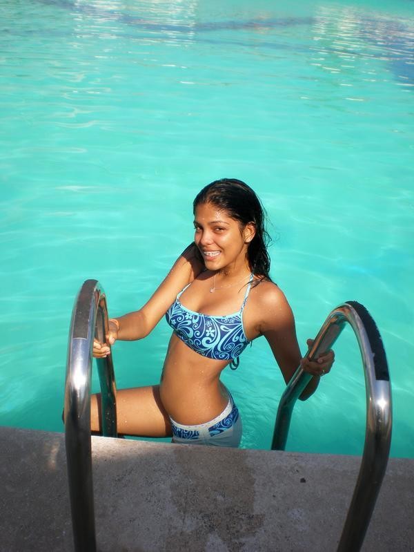 Gorgeous amateur Latina teen girlfriends posing in homemade pix #77969465