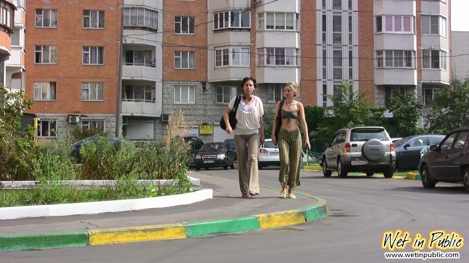 Two chicks don't make it home in time and end up wetting their pants #78594685