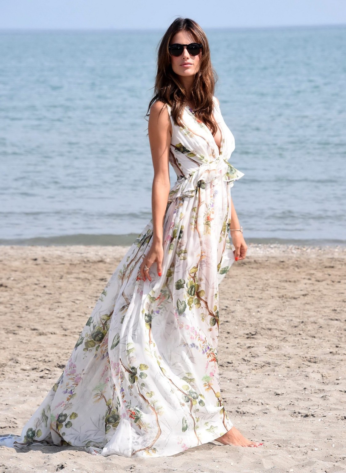 Alessandra Ambrosio showing huge cleavage at the photocall at Ex #75153690