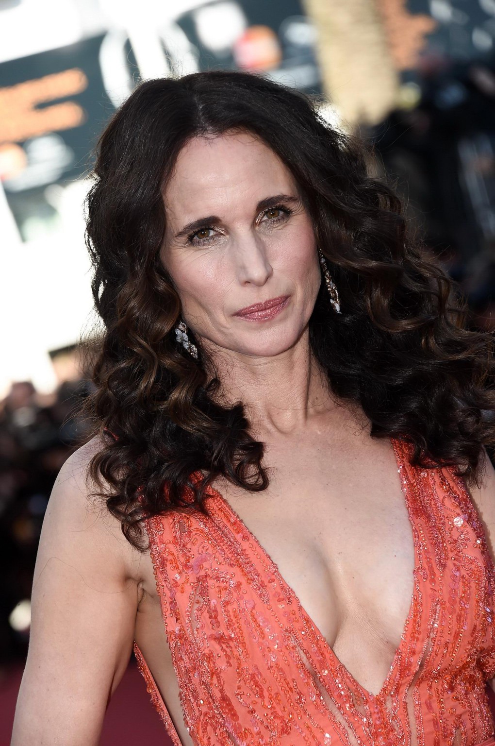 Busty Andie MacDowell showing huge cleavage at the Inside Out premiere in Cannes #75163534