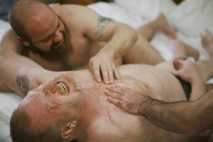 Three mature chunks in jockstraps sucking and screwing in turn #76931785