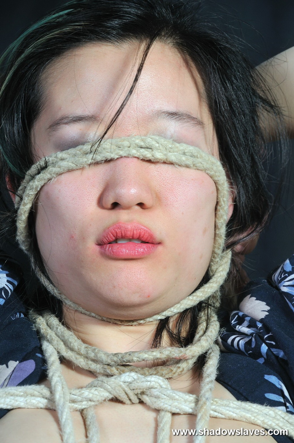 Gorgeous amateur subbie Devil in some intricate and unqiue rope  #69760927