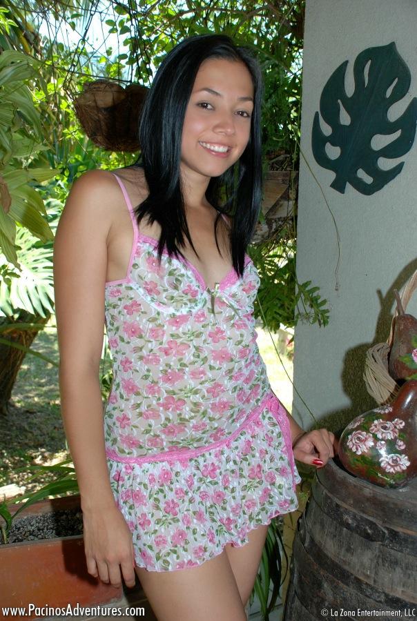 Ana Sofia looks sweet in her pink lingerie and really knows how to work a dildo #53118750