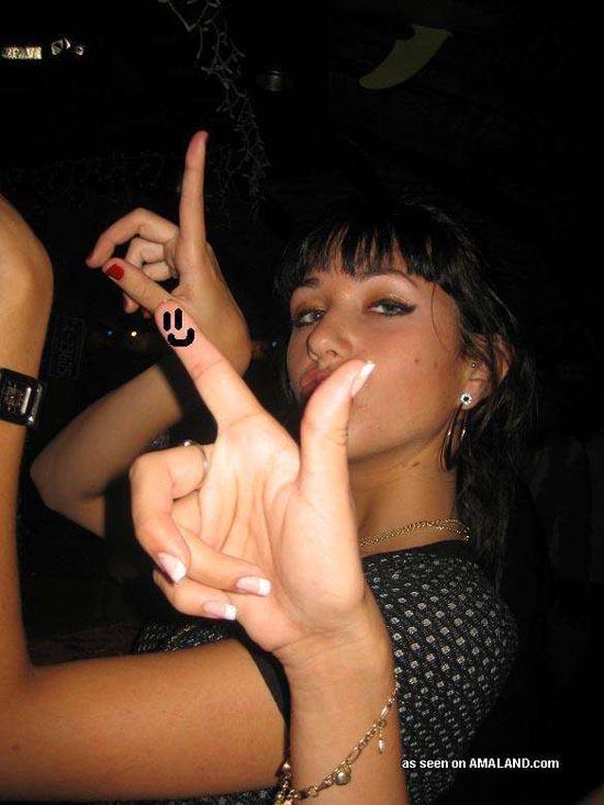 Hot big-tittied brunette chick self-shooting in front of a mirror #60657539